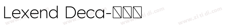 Lexend Deca字体转换